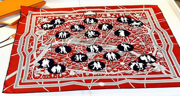 

hand rolled 100 silk square scarf women 90 90 satin scarfs lovers print vintage head neck scarfs shawl female foulard femme ladie5647076, Blue;gray