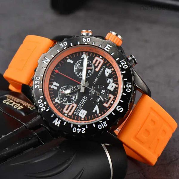 

luxury men's quartz endurance pro avenger chronograph 44mm watches multiple colors rubber men glass wristw, Slivery;brown