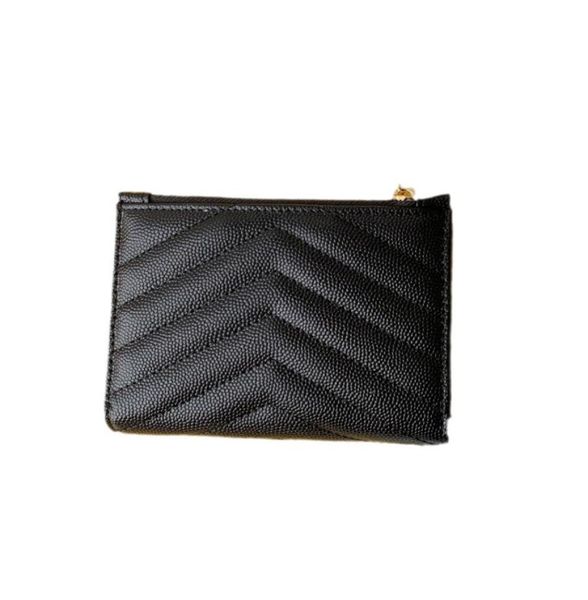 

tier quality womens black zipper chevron wallets 13cm luxury designer flap purses calfskin caviar card holder quilted coin pur1039358, Red;black
