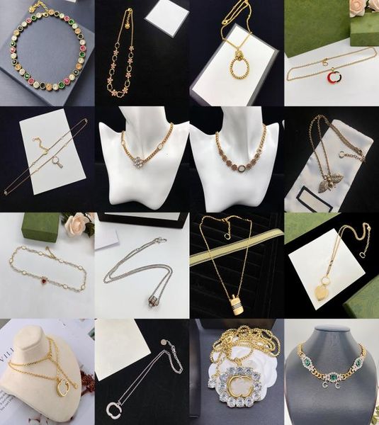 

luxury designer necklace fashion for men and women luxury chain letter g necklaces womens party wedding lover gift hi1203744, Silver