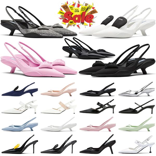 

triangle ornaments dress shoes glossy leather woman gig two-color nylon gabardine pink blue black and white metal stiletto wedding lady sand