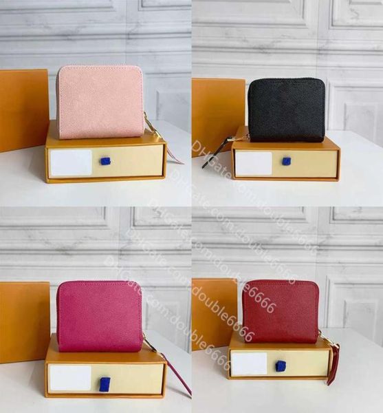 

empreinte leather short wallets with long tassel zipper colors pink orange dark red black fashion coin purse flower imprinted squa2636458