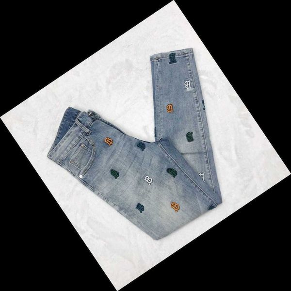 

2023oversized mens jeans designer pants tb embroidered trousers men women casual 4xl 5xl 6xl8745, Blue