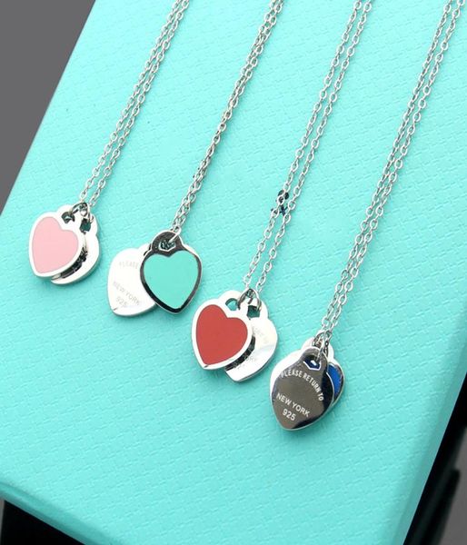 

have stamps 925 sterling silver heart designer necklace for lady design womens party wedding engagement luxury jewelry for bride3958660