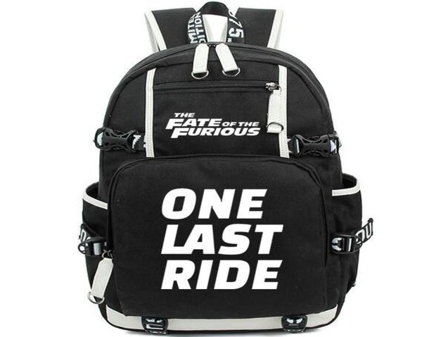 

fast furious backpack one last ride daypack the fate schoolbag leisure rucksack sport school bag outdoor day pack2762334