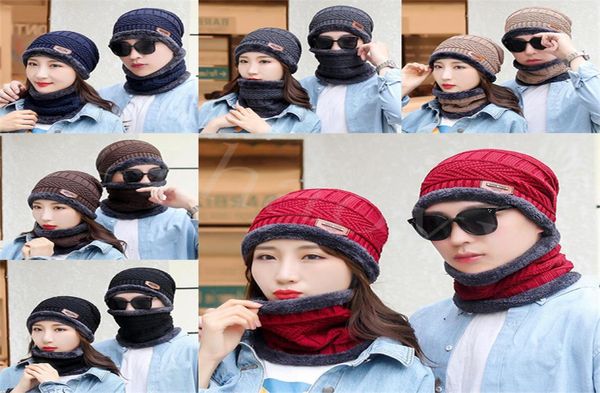 

winter thermal plush hat scarf cap women thick warm beanies cycling windproof cap twopiece suit winter cap db2971524309, Blue;gray