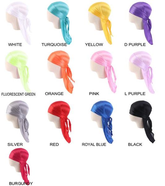 

baby gift solid color designer kids durags satin head wrap07676157, Blue;gray