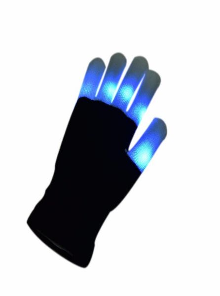 

fashionimproved handsome cool rave led flashing glove glow party light finger tip lighting gloves party colorful accesssories9503675, Blue;gray