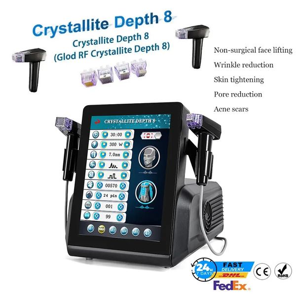 

crystallite depth 8 stretch marks removal face lifting skin tightening beauty machine microneedle rf fractional treatment hyperpigmentation