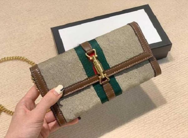 

classic luxury designer wallet purse small and chain oneshoulder messenger bag canvas letter pattern multifunctional zipper walle9905588, Red;black