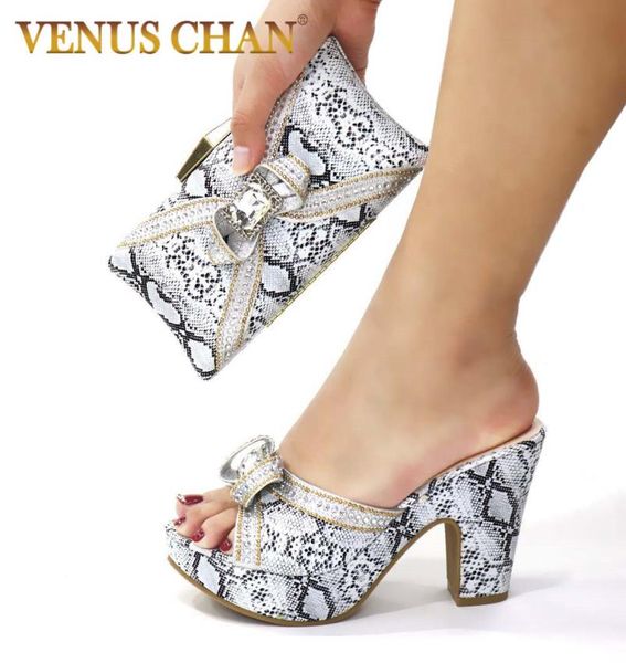 

latest design african wedding italian shoe and bag sets decorated with appliques nigerian women wedding shoes pumps l4093415, Black