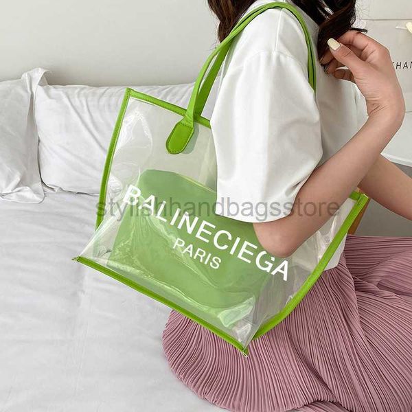 

pvc bags handbag transparent bag stylish and versatile women's bag tote designer bag t10stylishhandbagsstore
