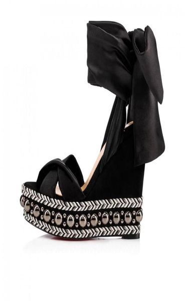 

women sandals s high heels luxury design brands levantinana platform wedges sandals ankle strap lady wedding party dr4897018, Black