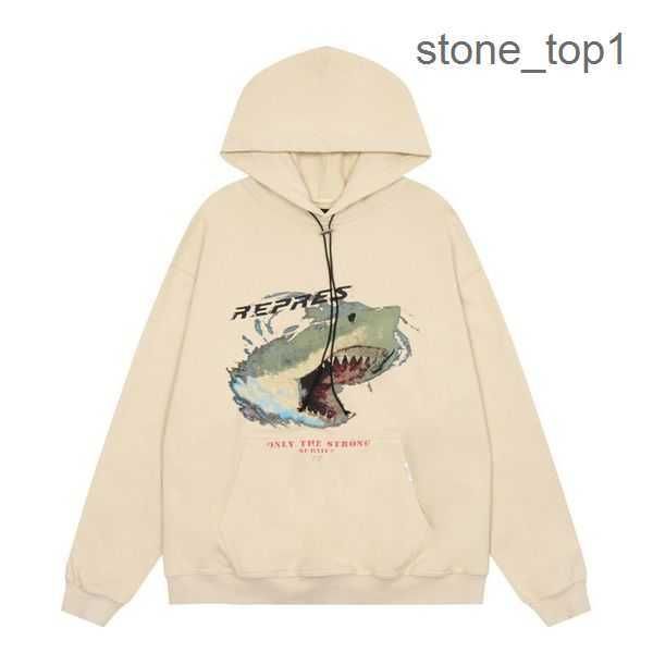 

representdesigner mens hoodies sweatshirts designer letter men's niche tide brand wild high street casual american loose couple reprree, Black