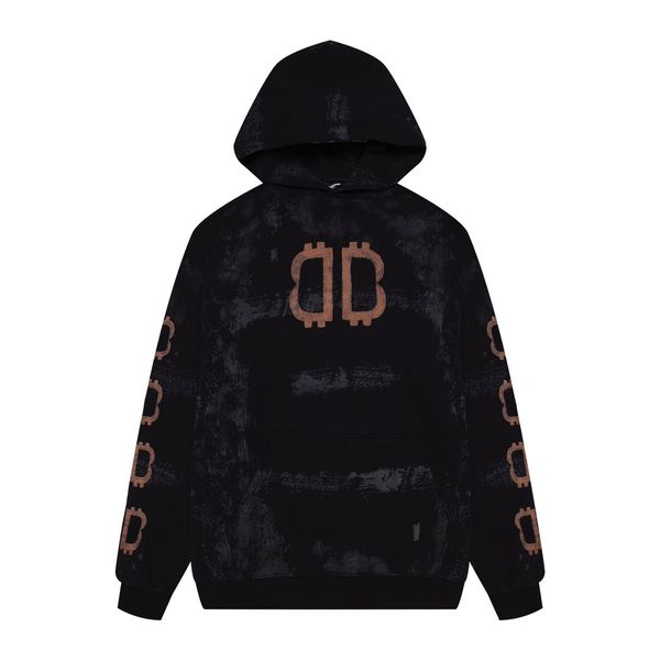 

blcg lencia autumn winter oversize hoodies men carbonized compact spinning fabric wardrobe sweatshirts warm plus size brand clothing blcg834, Black