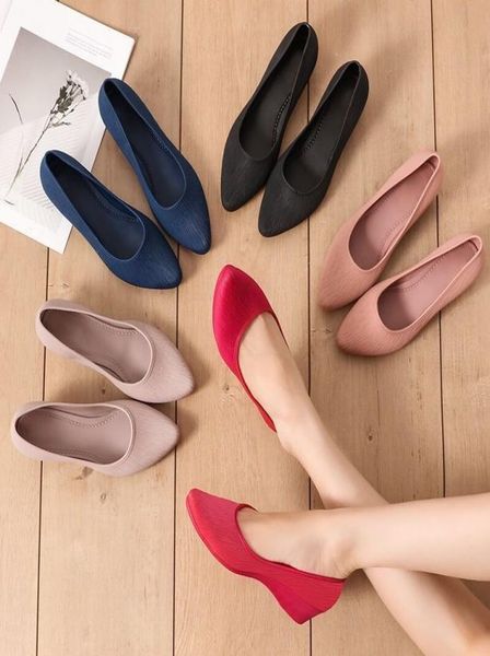 

women wedges shoes pumps wedge female slipon single shoes women spring autumn boat shoe ladies platform pumps leisure office lj206916017, Black