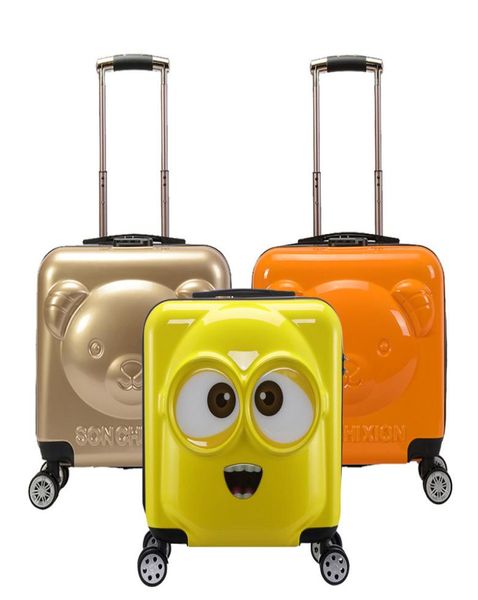 

trolley luxurys bagsnew children039s 3d cub case universal wheel zipper luggage suitcase9811382
