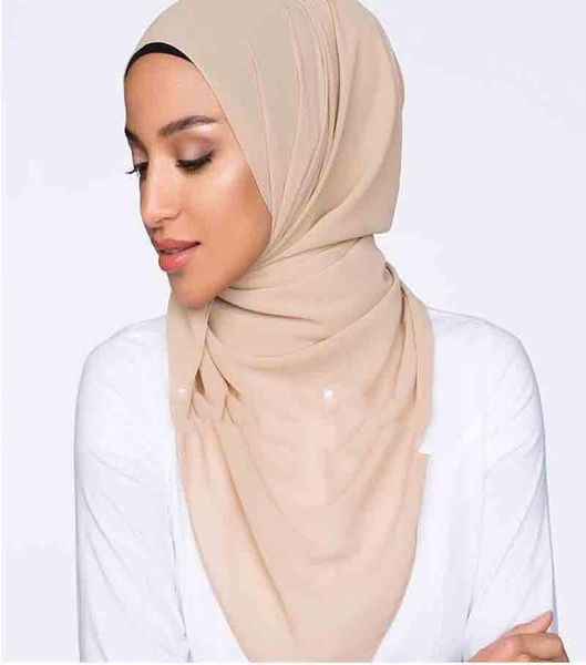 

10pcslot women chiffon scarf plain bubble chiffon hijab shawls wraps head scarf femme headband muslim hijabs scarves bandanas8724525, Blue;gray