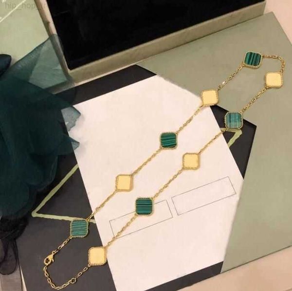 

fashion necklace designer jewelry elegant ten clover classic bracelet designer jewelry necklace women's jewelry pendant 7 colors, Silver