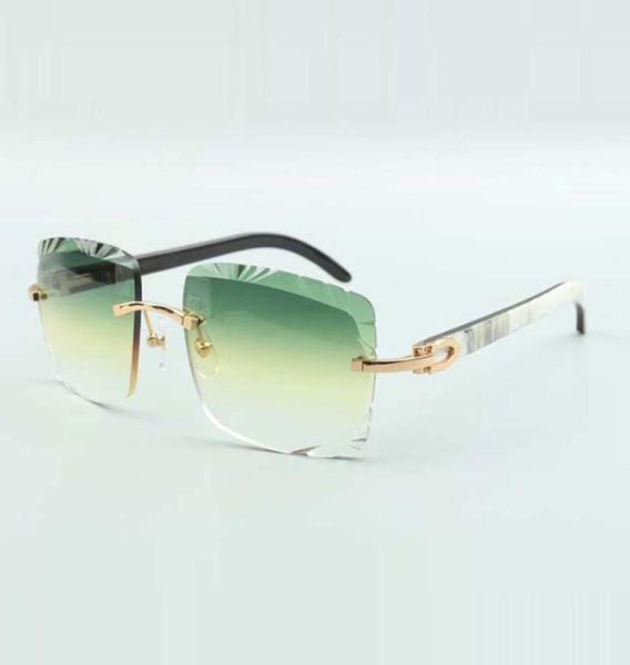 

buffs sunglasses 3524020 with hybrid horn temples and 58mm cut lens4223926, White;black