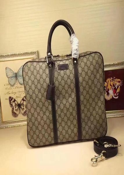 

classic business casual men039s bag luxury real leather pvc lock designer handbags briefcases for man lap41316117593