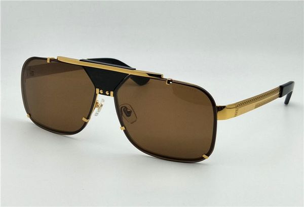 

new men vintage design sunglasses retro design big face 2133 square frame rimless uv400 lens steampunk style with box7066241, White;black