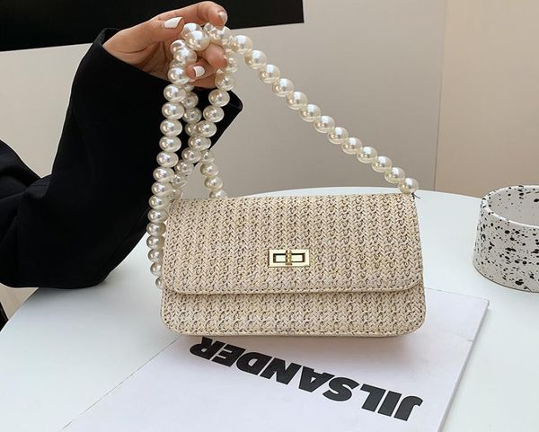 

artistic temperament personality pearl handbags 2021 messenger design new fashion summer bag korean oneshoulder lazy ddfdp5772717