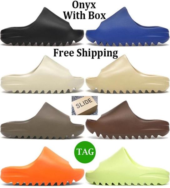 

onyx designer slides slippers men women sandals slide azure bone desert sand earth brown soot mens summer sliders outdoor slipper 7189103, Black