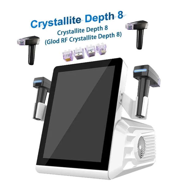 

professional 2 in 1 face lift crystallite depth 8 fractional body face 8mm deep rf microcurrent wrinkle remover skin rejuvenation face lift