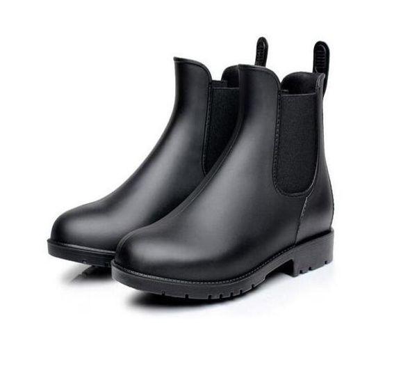 

2019 new woman rain boots women shoes ankle pvc adults nonslip waterproof breathable casual rainy days necessary8751164, Black;red