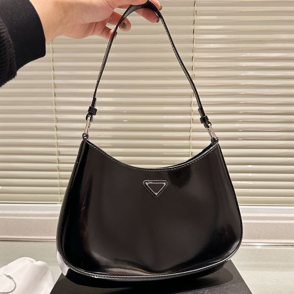

designer underarm bag womens shoulder bag new p home bright leather bag baguette bag fashion handbag in a variety of colors