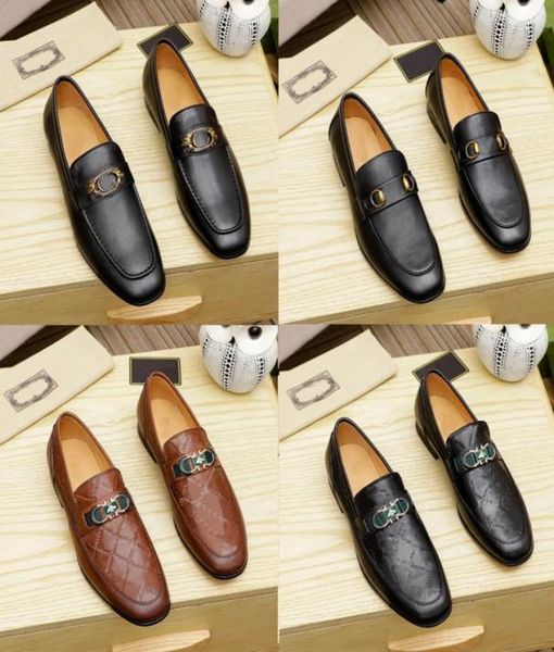 

designers shoes men fashion loafers luxurious genuine leather brown black mens casual designer dress shoes slip on wedding shoe wi2181371