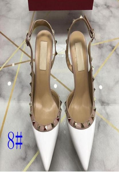 

2020 heels dress shoes party fashion rivets girls pointed toe shoes buckle platform pumps wedding shoes black8813951, Black