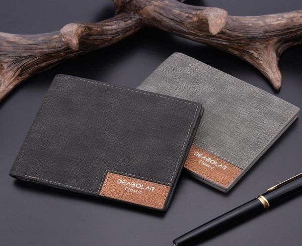 

korean style crossborder mens vintage polyester long check bag plain wallet youth zipper male mobile phone ultrathin holders5449829, Red;black