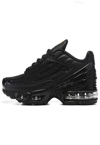 

tn plus 3 running shoes mens trainers triple black multicolor ghost green outdoor sports sneakers size 36458060613