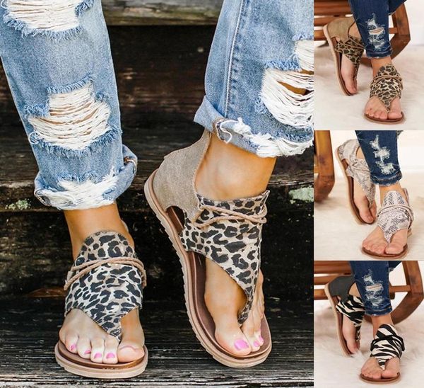 

summer shoes woman sandals lady for women ladies leopard shoes brand flat bohemian sandles sandalen dames sandalia feminina 20204321353, Black