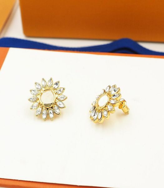 

designer earrings fashion gold alloy shell pearl earrings exaggerated starfish earrings with box for gift9410646, Golden