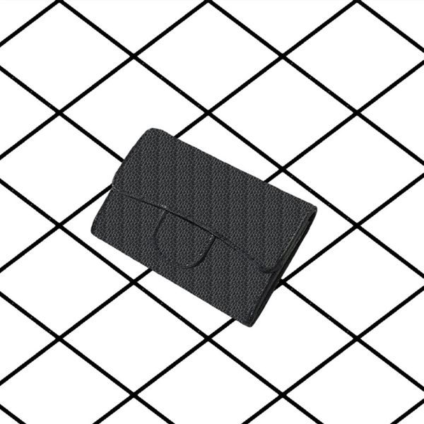 

notch designer wallet classic quilted flap wallets bag caviar lambskin coin purse womens credit card holder fashion clutch tot209r, Red;black