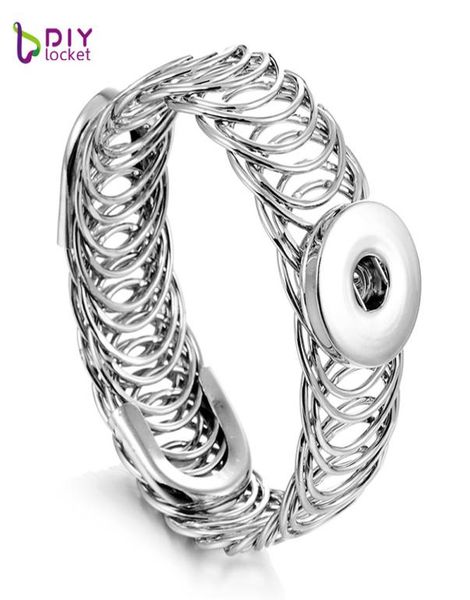 

mesh snap jewelry bracelets for women fit snap button lsnb30319704002, Black