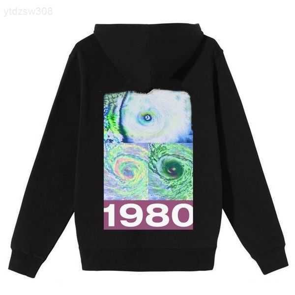 

men's hoodie designer letter long sleeve clothing women's crown lion tai chi print round neck pullover couple's t-shirt high, Black