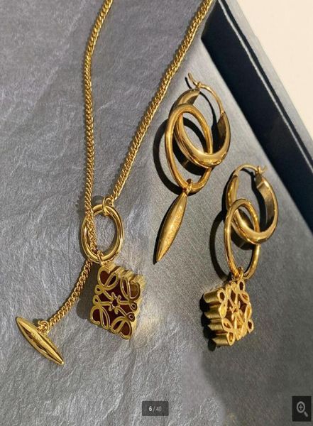 

new designed fashion dangle asymmetric women039s retro earrings 18k gold plated tassel temperament ear stud hoop ladies designe6767941, Silver