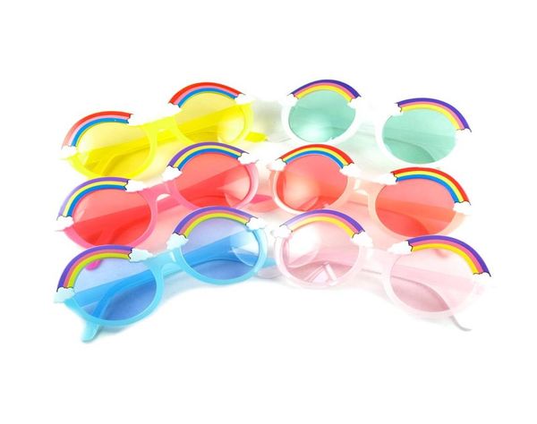 

fashion rainbow sunglasses children039s accessories kids sun glasses shades bright lenses uv400 protection stylish baby eyewear6351096, White;black
