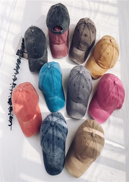 

vintage washed dyed baseball cap low profile adjustable classic plain sport outdoor summer dad hat snapback aaa19998671645, Blue;gray