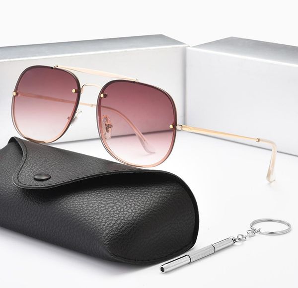 

2021 luxury polarize sunglasses sun glasses for men women metal frame driving fashion classic brand designer with leather case p6273249, White;black