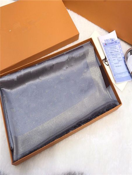 

2021fashion highend warm highgrade silk scarf simple retro design style women039s accessories9415293, Blue;gray