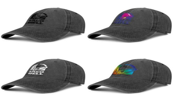 

taco bell fast food 24 hour custom vintage denim adjustable wash flat hats summer hat gay pride rainbow camouflage2893460, Blue;gray