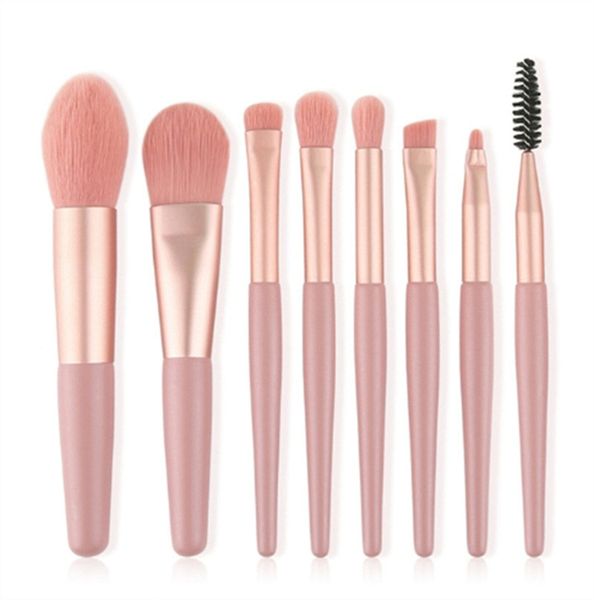 

8pcs professional makeup brushes set cosmetic powder eye shadow foundation blush blending concealer beauty make up tool brushes b34