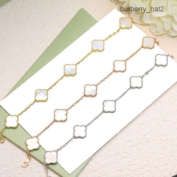 

4a lady designer charm clover bracelets designer bangles jewelry dance party women superior quality, Black
