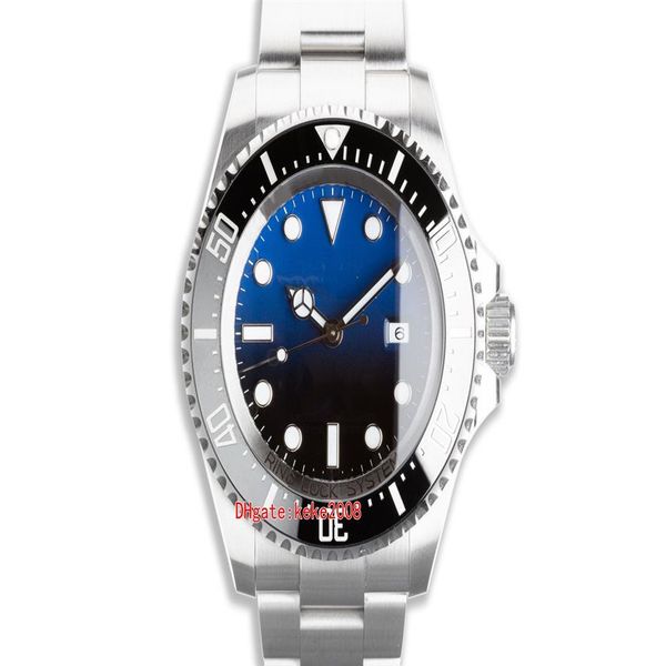 

2 colors perfect wristwatches nfactory v7 44mm 116660 d-blue black stainless scratch resistant ceramic eta 2836 movement mechanica355k, Slivery;brown