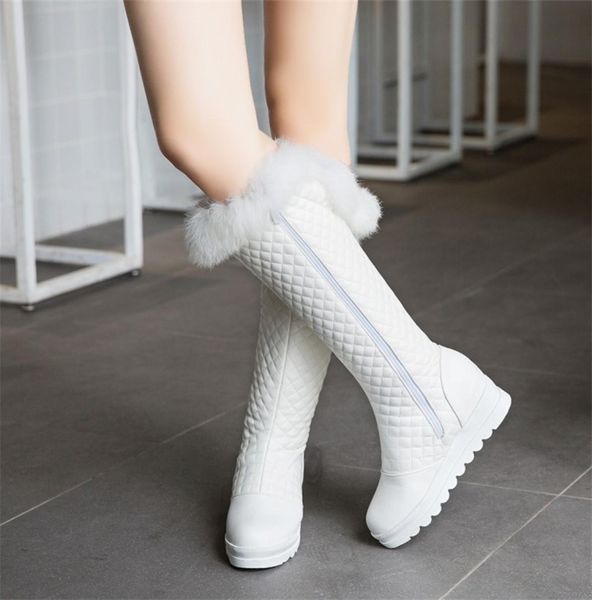 

new winter waterproof boots women side zipper warm snow boots woman fashion womens thigh high boots x172 2010099142483, Black